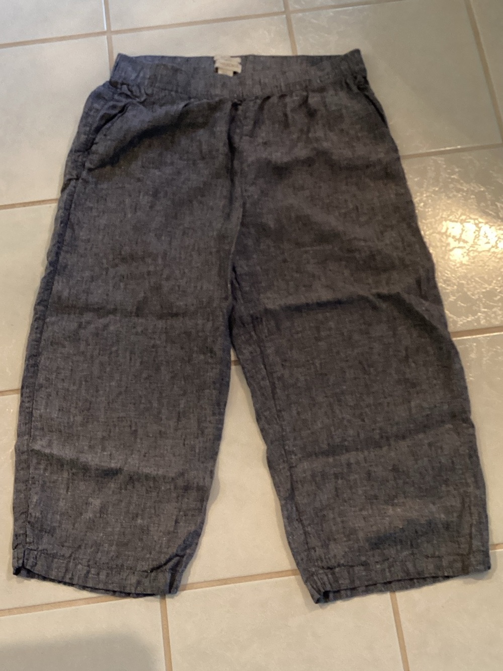 Cynthia Rowley 100% linen pants Lagenlook Relaxed Beachy pull on pants
XL